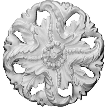 Ekena Millwork 3 1/8"OD x 5/8"P Small Monique Round Rosette ROS03X03MO